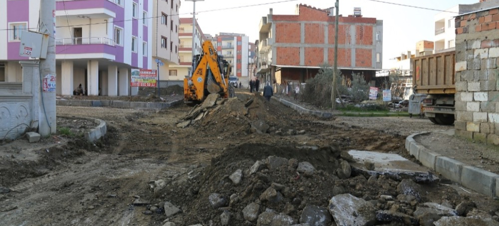Manisa Turgutlu’da 7 sokakta yenileme çalışması