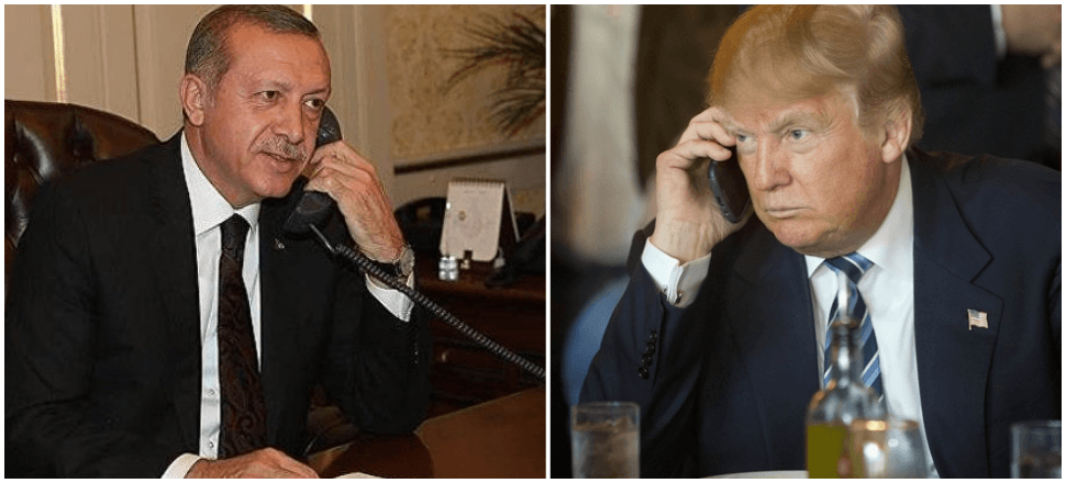 Trump "çekilin" talimatını telefon açıkken verdi!