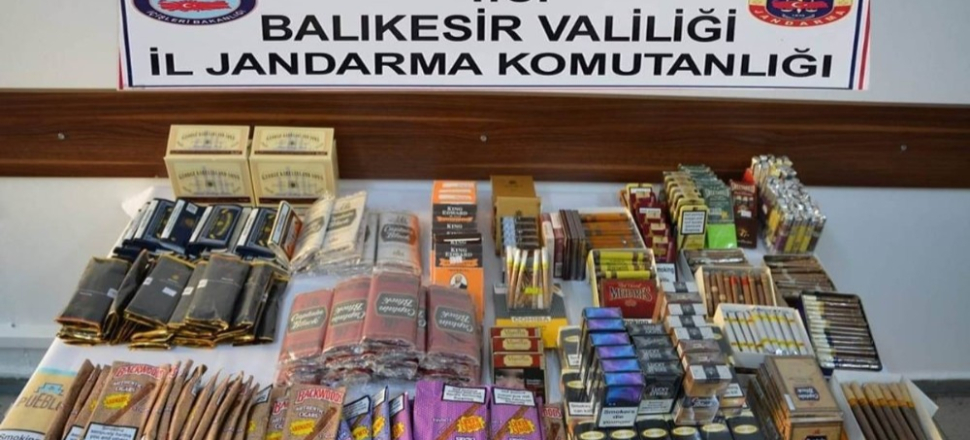 Balıkesir Edremit’te kaçak tütün operasyonu