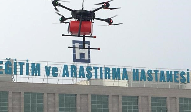 Erzurum'da acil vakalara kan taşımak için 'Hızır' adlı drone geliştirdiler