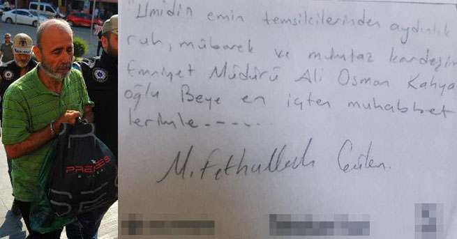 Tutuklanan emniyet müdürünün evinde Gülen imzalı not!