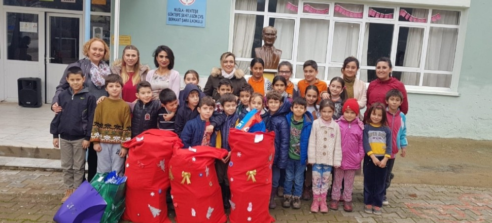 Muğla'da kırsaldaki 400 çocuğa yeni yıl hediyesi