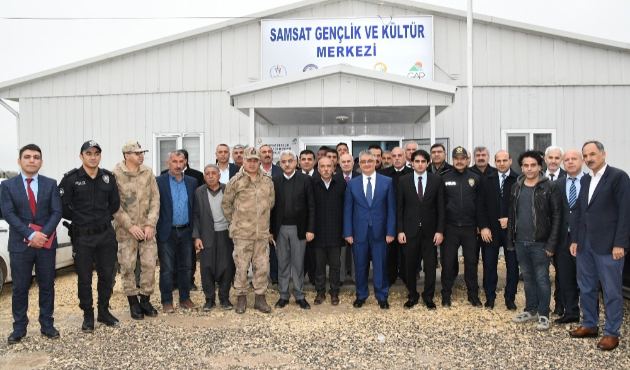 Adıyaman'da Vali Pekmez Samsat ilçesinde incelemelerde bulundu