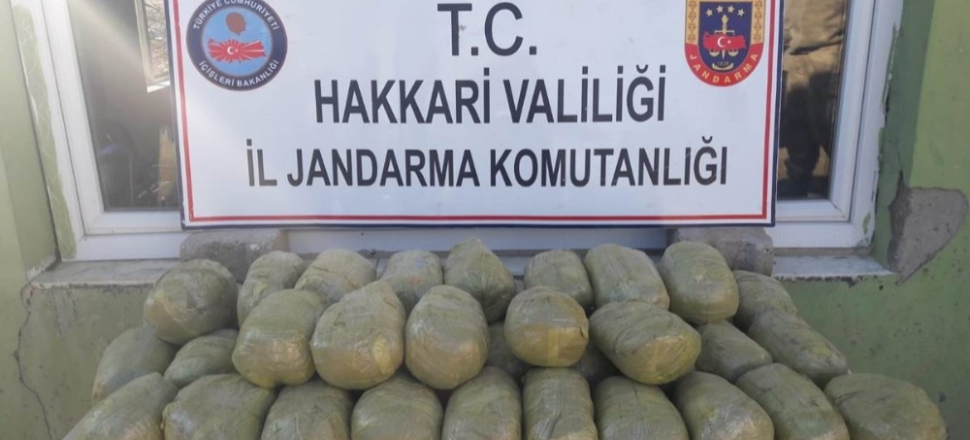 Hakkari Yüksekova’da 43 kilo esrar ele geçirildi