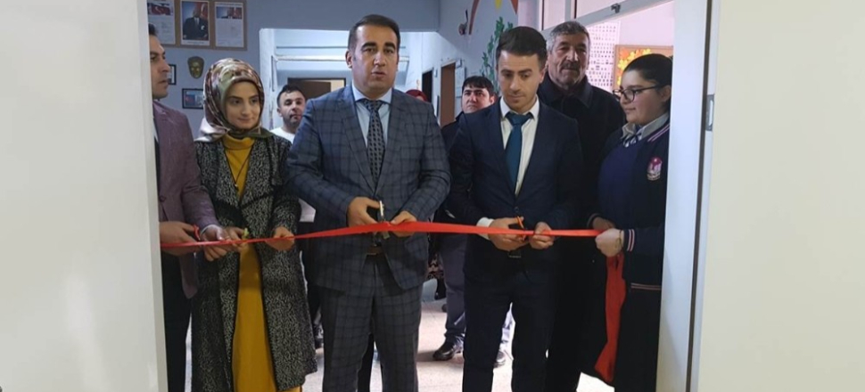 Kars'ta Kağızman Kuloğlu Köyünde kütüphane açılışı yapıldı