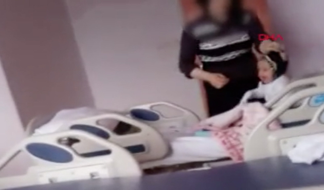 7 aylık hasta bebeğini ağladığı için dövdü!