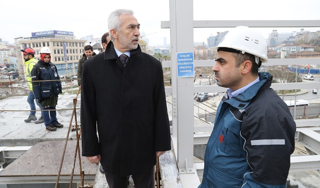 İstanbul Kağithane’de metro çalışmaları sürüyor