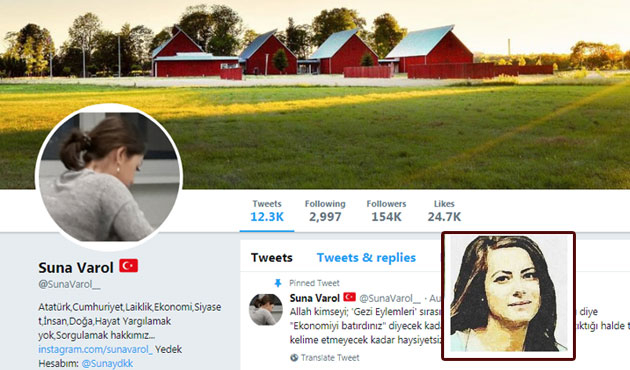 FETÖ'cü Suna Varol hesabının gerçek kimliği ortaya çıktı