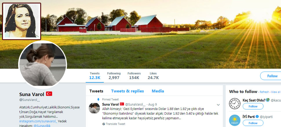 FETÖ'cü Suna Varol hesabının gerçek kimliği ortaya çıktı