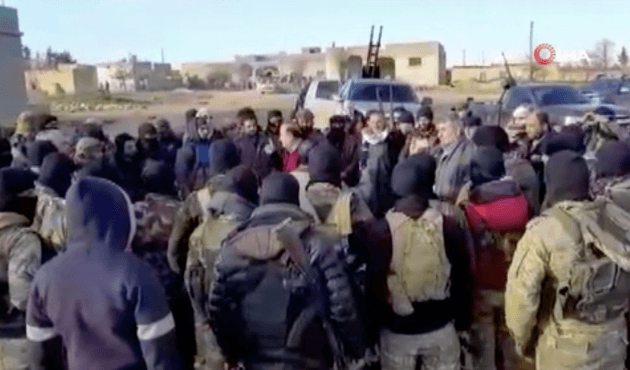 ÖSO birlikleri dualarla PYD bölgesine ilerliyor!