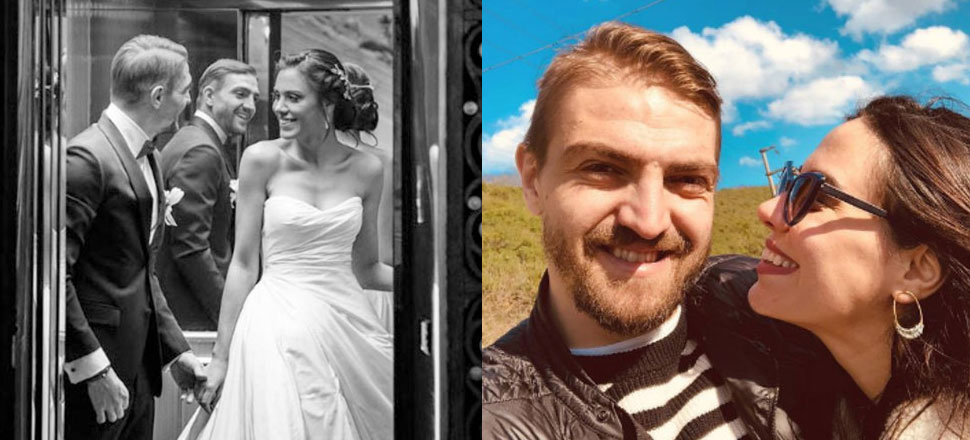 Caner Erkin, Şükran Ovalı'yla olan evliliğinin 2. yılını bu fotoğrafla kutladı