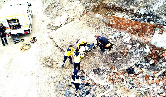 Burdur'da üniversite öğrencilerine yangın tatbikatı yapıldı