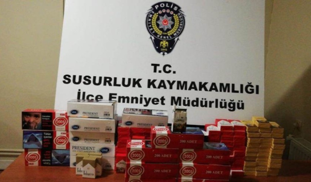 Balıkesir Susurluk’ta kaçak tütün baskını
