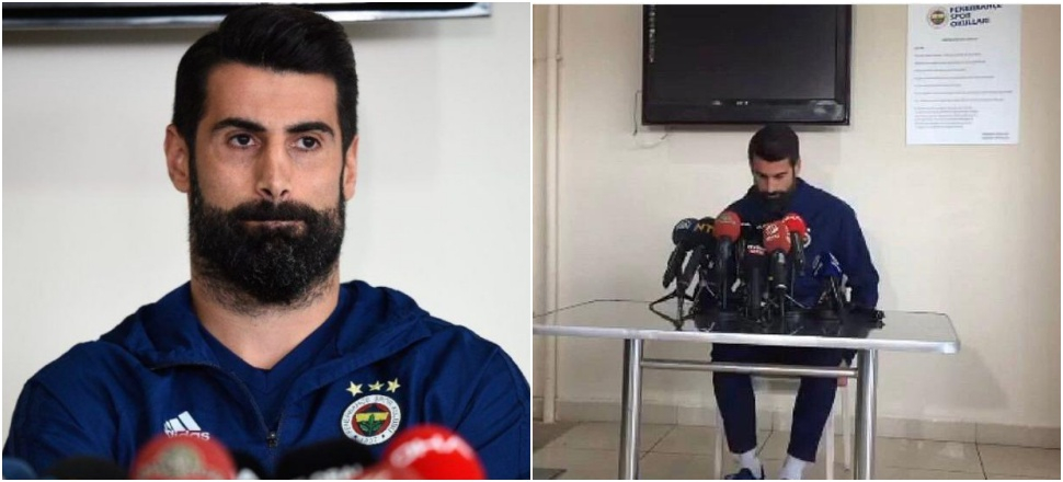 Volkan'ın basın toplantısında dikkat çeken detay!