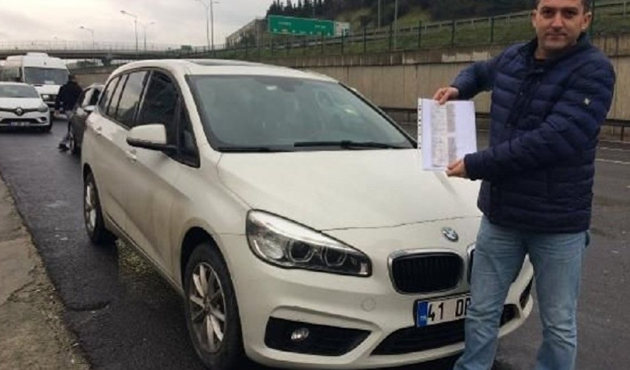 Polis helikopteriyle yarıştı, cezayı yedi!