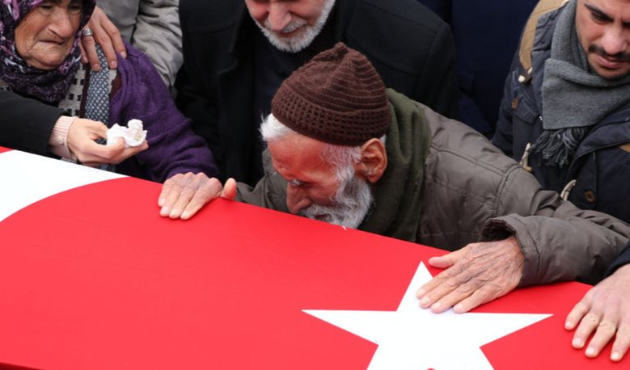 Dededen şehit torununa veda...