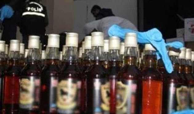 Kahramanmaraş'ta sahte içki ve kaçak tütün baskını