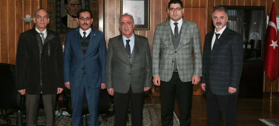 Erzurum'da Rektör Çomaklı’ya Karaçoban Kaymakamı İzci’den ziyaret
