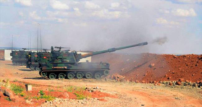 Fırat Kalkanı'nın 21. gününde 5 DAEŞ hedefine 11 atış yapıldı