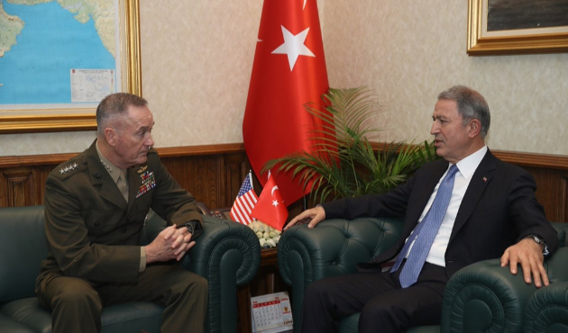 Bakan Akar'dan Dunford'a 4 maddelik net mesaj...