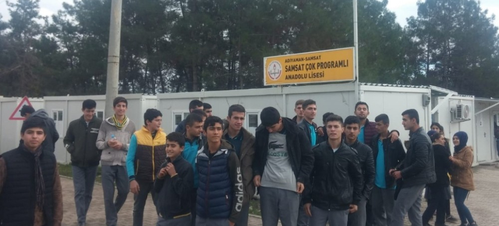 Adıyaman'da depremzede öğrencilerden Yemen’e destek