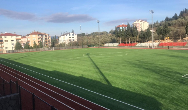 Kocaeli Karamürsel Stadı zemin çalışması yapıldı
