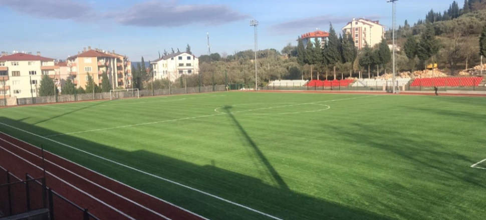 Kocaeli Karamürsel Stadı zemin çalışması yapıldı