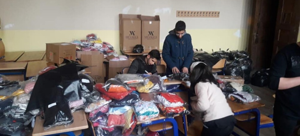 Balıkesir Erdek’ten Uludere’ye giyim desteği