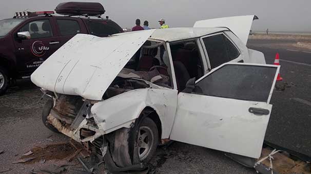 Aksaray'da kum fırtınası nedeniyle zincirleme kaza: 10 yaralı