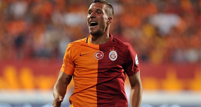 Galatasaray'da Podolski sevinci