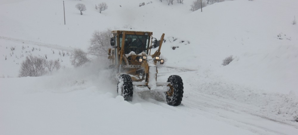 Bingöl’de 39 köy yolu kar sebebiyle kapandı