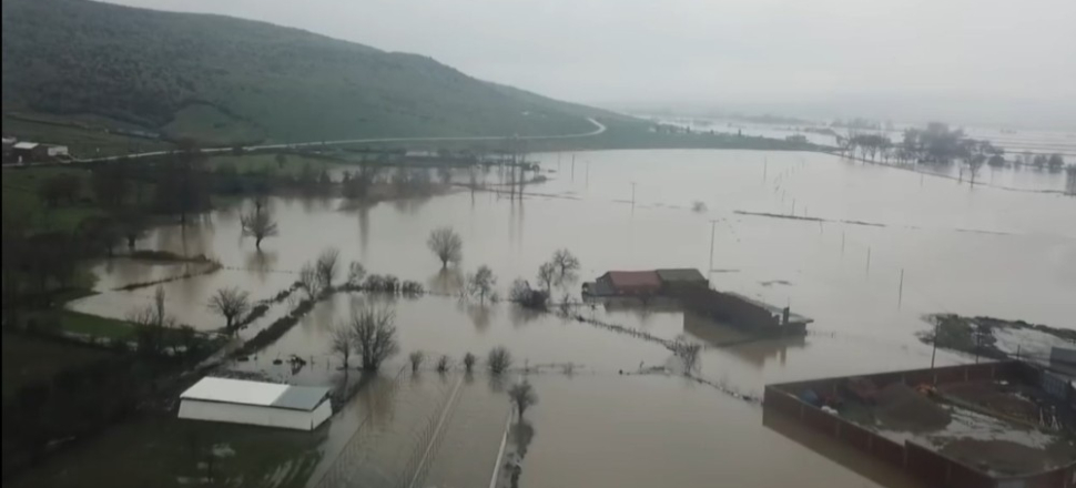 Balıkesir'de pirinç ovaları sular altında