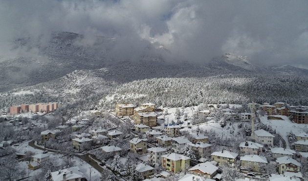 Karabük Safranbolu Konakları beyaza büründü