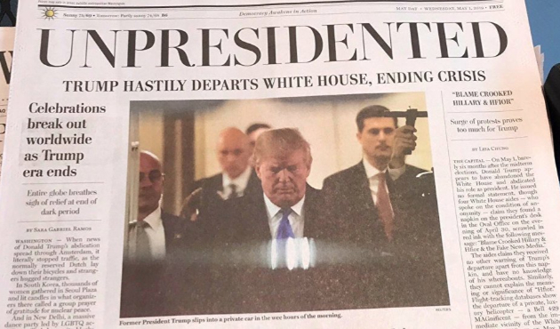 "Trump istifa edip Kırım'a kaçtı!"