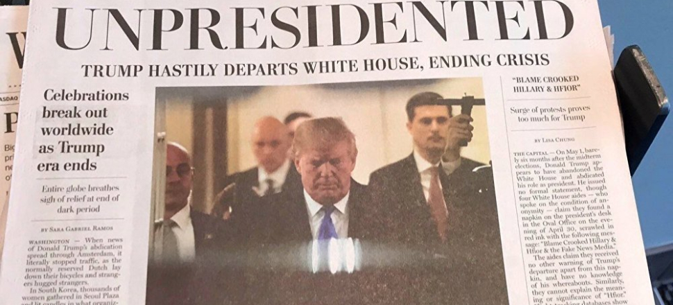 "Trump istifa edip Kırım'a kaçtı!"