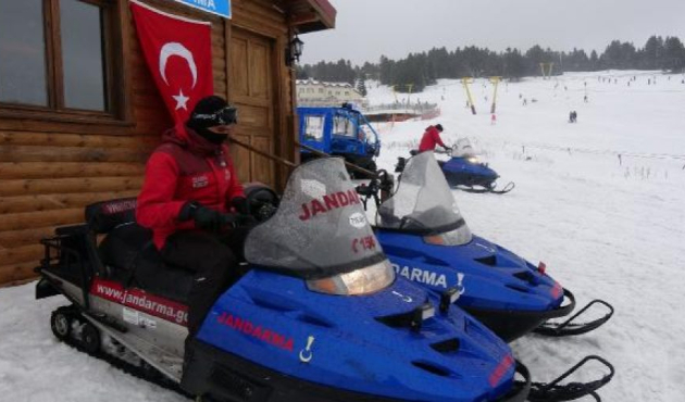 Bursa'da jandarma, Beyaz Cennet'te devriyede