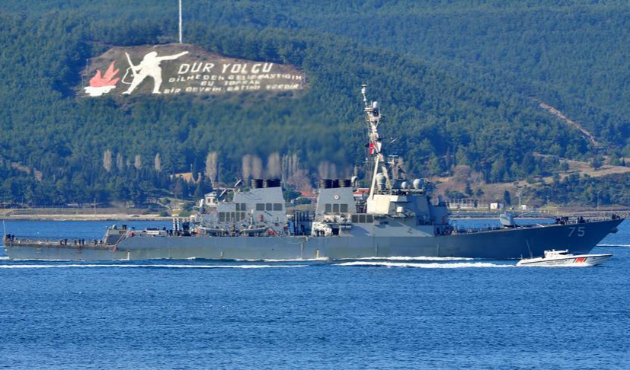 ABD'nin füze destroyeri Marmara'ya açıldı!