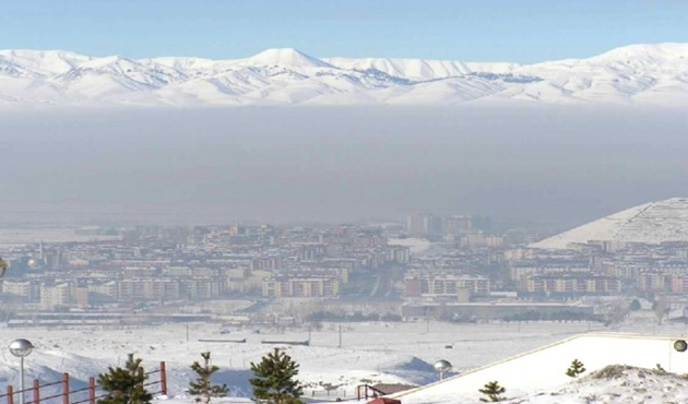 Erzurum'da hava kirliliği arttı