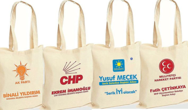Yerel seçimde meydanların yıldızı bez torba olacak