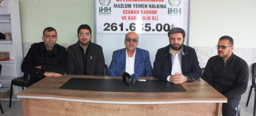 Diyarbakır’dan Yemen’e 261 bin 665 TL destek