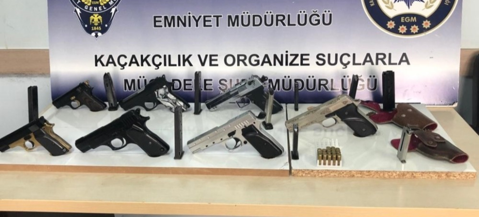 Isparta’da silah ticareti yapan 8 kişi ele geçirildi