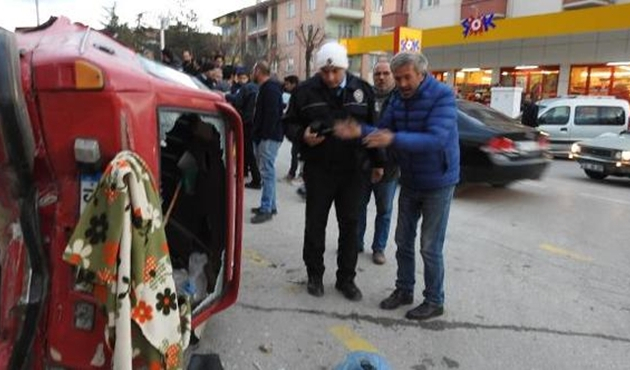 Çorum'da zincirleme kaza: 1 yaralı