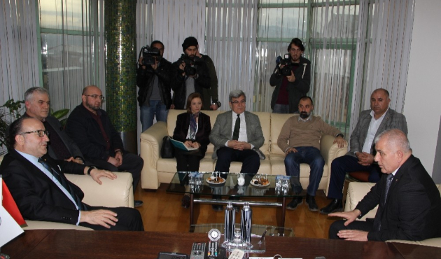 Düzce'de Ayhan Zeytinoğlu, DTSO’yu ziyaret etti
