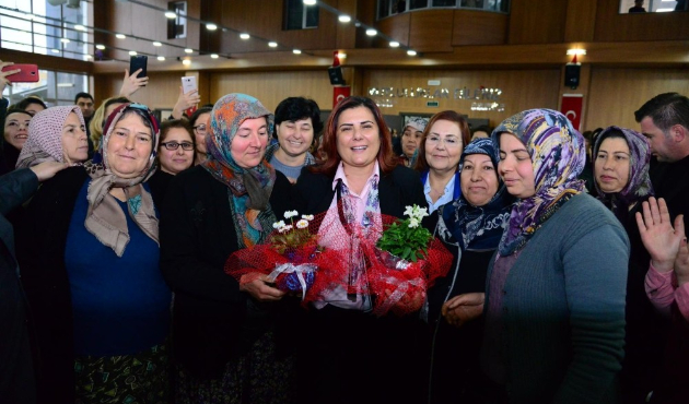 Aydın'da Başkan Çerçioğlu Çineli kadınlarla bir araya geldi