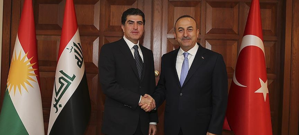 Dışişleri Bakanı Çavuşoğlu, Barzani ile görüştü...