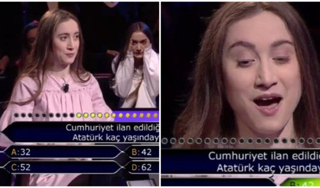 Atatürk sorusuna joker kullanan yarışmacı sunucuya 'Eyvah' dedirtti!