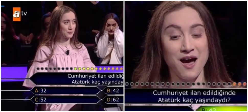 Atatürk sorusuna joker kullanan yarışmacı sunucuya 'Eyvah' dedirtti!