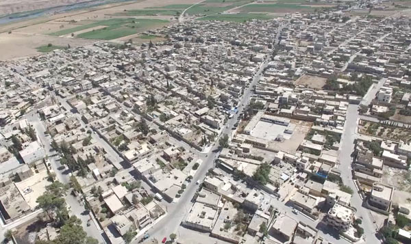 İşte DAEŞ sonrası kuş bakışı Cerablus
