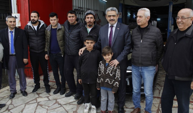 Aydın'da Başkan Alıcık işçileri ziyaret etti