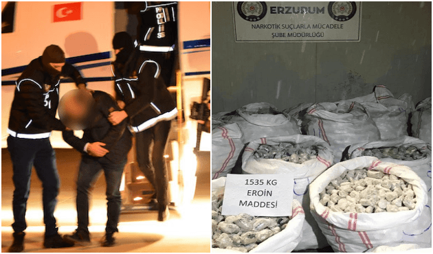 Tarihin en büyük eroin operasyonuna tutuklama!